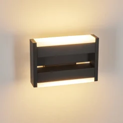 Applique Murale D'Exterieurramalheira Led Anthracite, 1 Lumiere