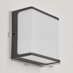 Applique Murale D'Exterieur Burseryd Led Anthracite, Blanc, 1 Lumiere