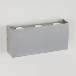 Applique Murale D'Exterieur Morenos Led Argente, Blanc, 6 Lumieres