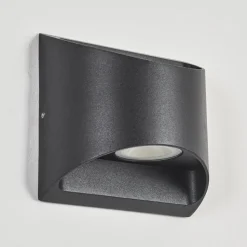 Applique Murale D'Exterieur Suriyaco Led Noir, 2 Lumieres