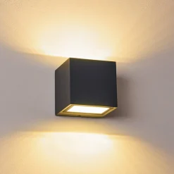Applique Murale D'Exterieur Spidern Led Anthracite, 1 Lumiere