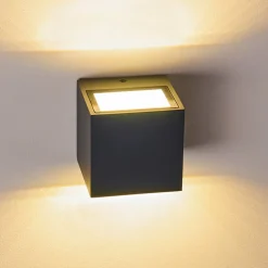 Applique Murale D'Exterieur Spidern Led Anthracite, 1 Lumiere