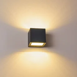 Applique Murale D'Exterieur Spidern Led Anthracite, 1 Lumiere