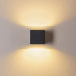 Applique Murale D'Exterieur Spidern Led Anthracite, 1 Lumiere