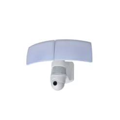 Applique Murale D'Exterieur Lutec Libra Led Blanc, 1 Lumiere, Detecteur De Mouvement