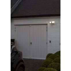 Applique Murale D'Exterieur Lutec Libra Led Blanc, 1 Lumiere, Detecteur De Mouvement