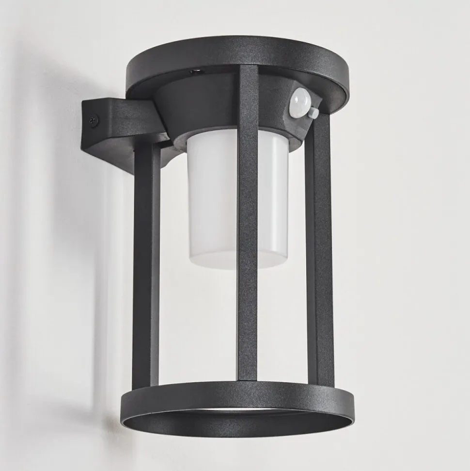 Applique Murale D'Exterieur Lokpano Led Noir, 1 Lumiere, Detecteur De Mouvement, Changeur De Couleurs