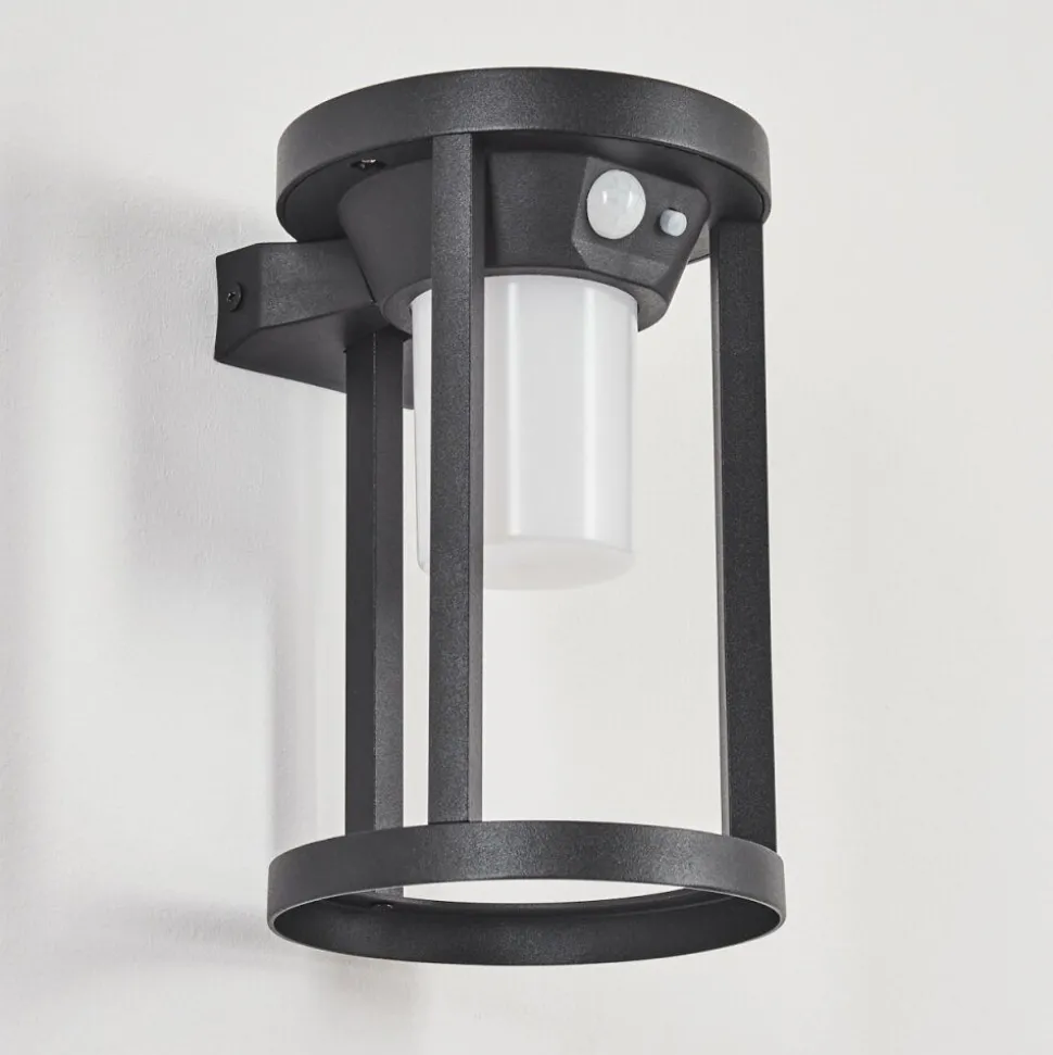 Applique Murale D'Exterieur Lokpano Led Noir, 1 Lumiere, Detecteur De Mouvement, Changeur De Couleurs