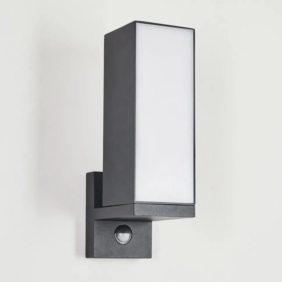 Applique Murale D'Exterieur Swanek Led Anthracite, 1 Lumiere, Detecteur De Mouvement