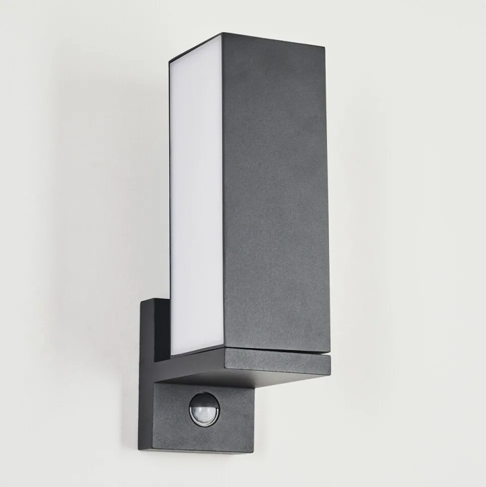 Applique Murale D'Exterieur Swanek Led Anthracite, 1 Lumiere, Detecteur De Mouvement