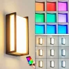 Applique Murale D'Exterieur Skove Led Anthracite, 1 Lumiere, Changeur De Couleurs