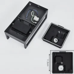 Applique Murale D'Exterieur Skove Led Anthracite, 1 Lumiere, Changeur De Couleurs