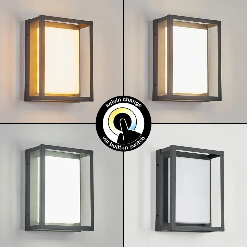 Applique Murale D'Exterieurnonza Led Anthracite, 1 Lumiere
