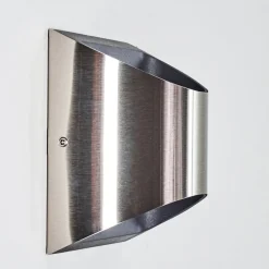 Applique Murale D'Exterieur Vano Led Nickel Mat, 2 Lumieres