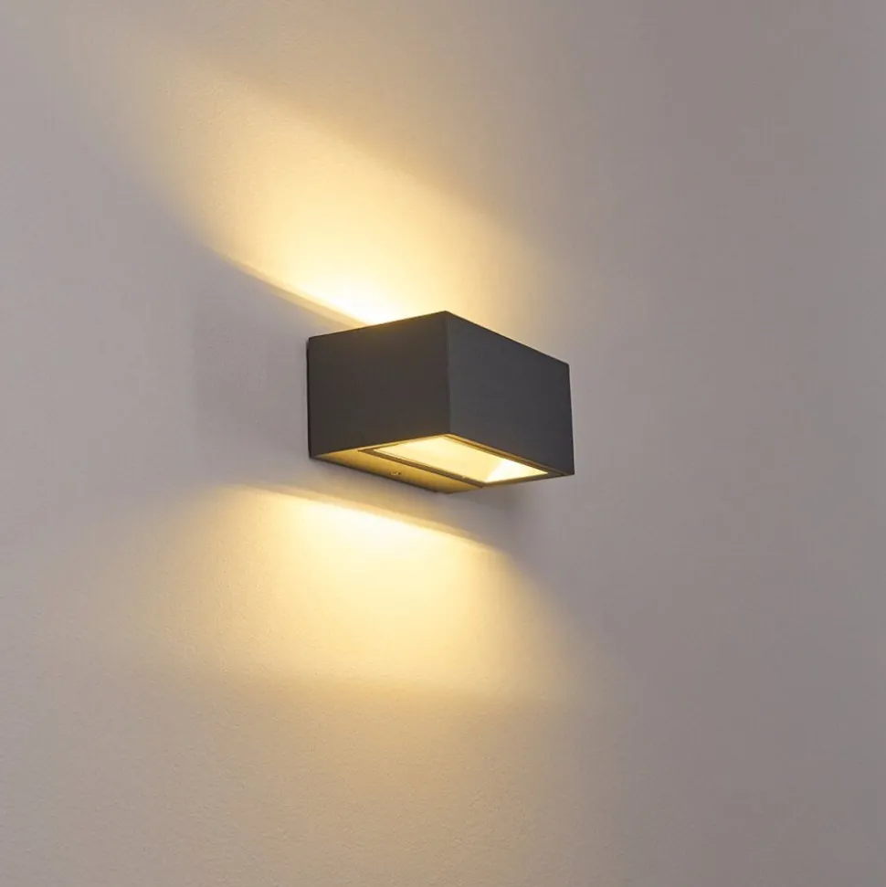 Applique Murale D'Exterieur Spidern Led Anthracite, 1 Lumiere