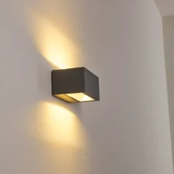 Applique Murale D'Exterieur Spidern Led Anthracite, 1 Lumiere