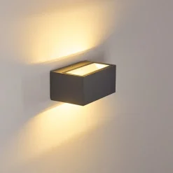 Applique Murale D'Exterieur Spidern Led Anthracite, 1 Lumiere