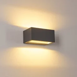 Applique Murale D'Exterieur Spidern Led Anthracite, 1 Lumiere