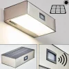 Applique Murale D'Exterieur Led Nickel Mat, 1 Lumiere