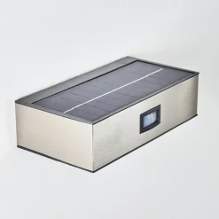 Applique Murale D'Exterieur Led Nickel Mat, 1 Lumiere