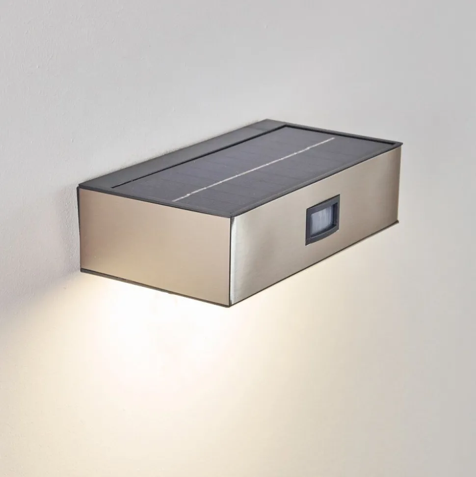 Applique Murale D'Exterieur Led Nickel Mat, 1 Lumiere