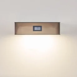 Applique Murale D'Exterieur Led Nickel Mat, 1 Lumiere