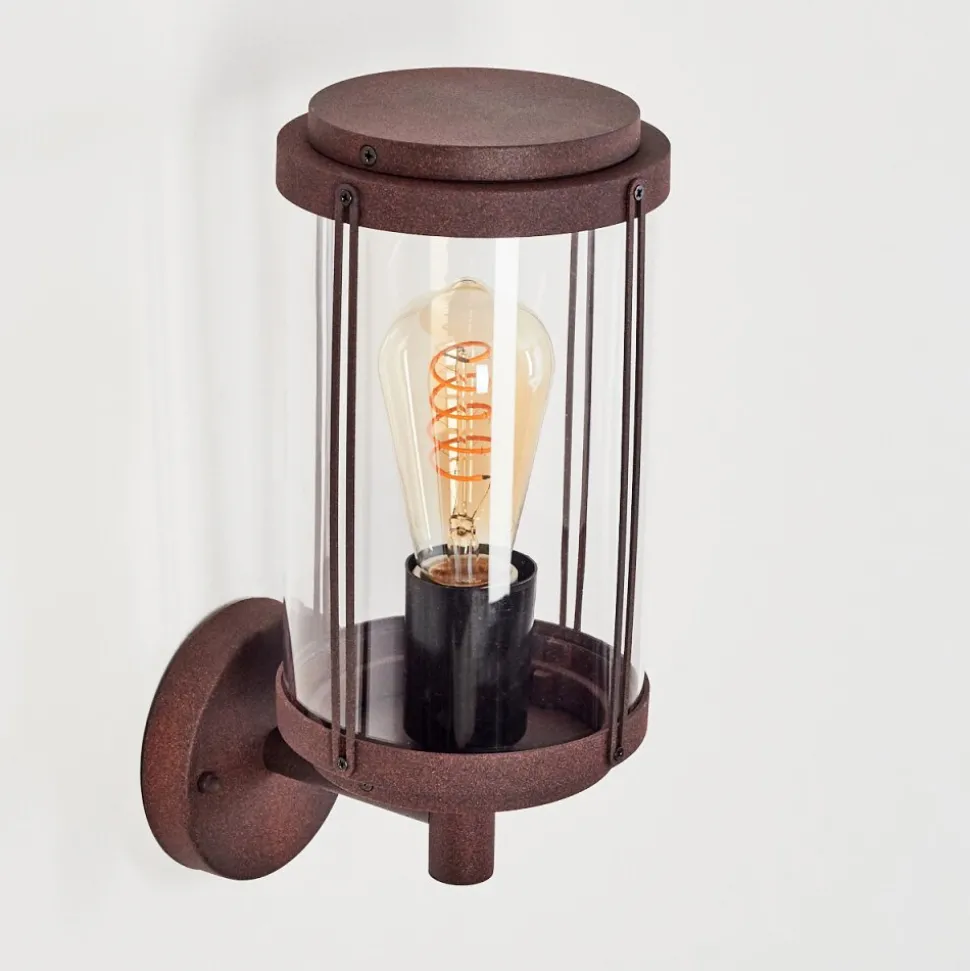 Applique Murale D'Exterieur Riola Rouille, 1 Lumiere