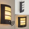 Applique Murale D'Exterieur Matilau Noir, Blanc, 1 Lumiere, Detecteur De Mouvement