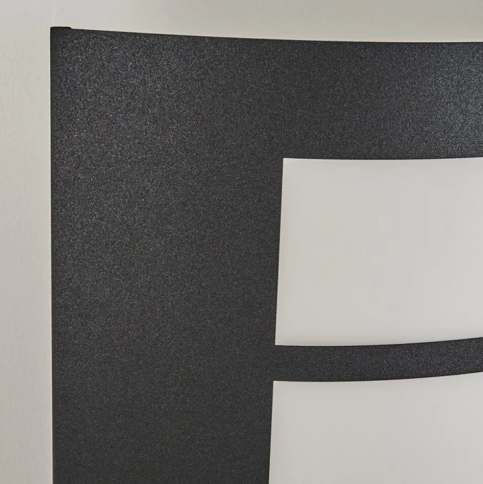 Applique Murale D'Exterieur Matilau Noir, Blanc, 1 Lumiere, Detecteur De Mouvement