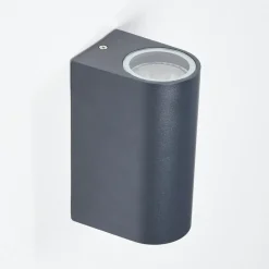 Applique Murale D'Exterieur Kingstown Anthracite, 2 Lumieres
