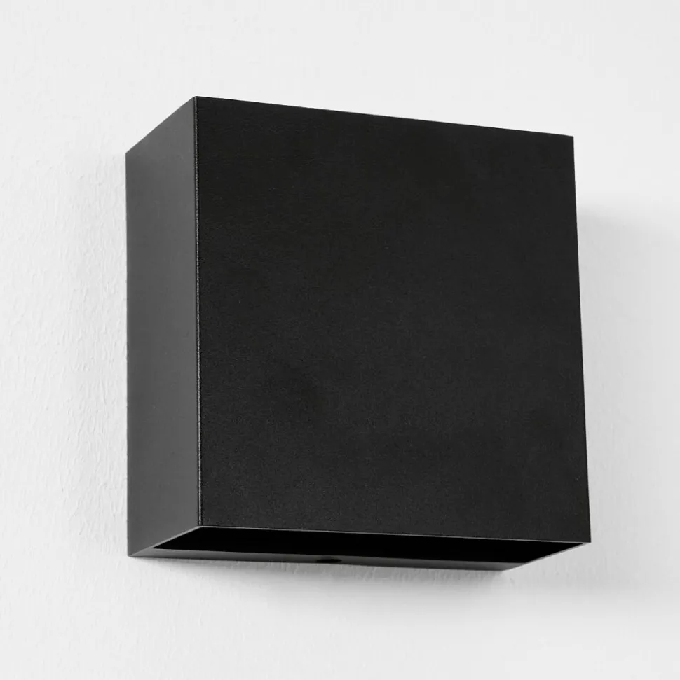 Applique Murale D'Exterieur Spidern Led Noir, 1 Lumiere