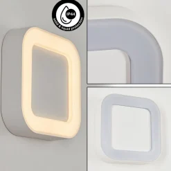 Applique Murale D'Exterieurpaleroo Led Blanc, 1 Lumiere