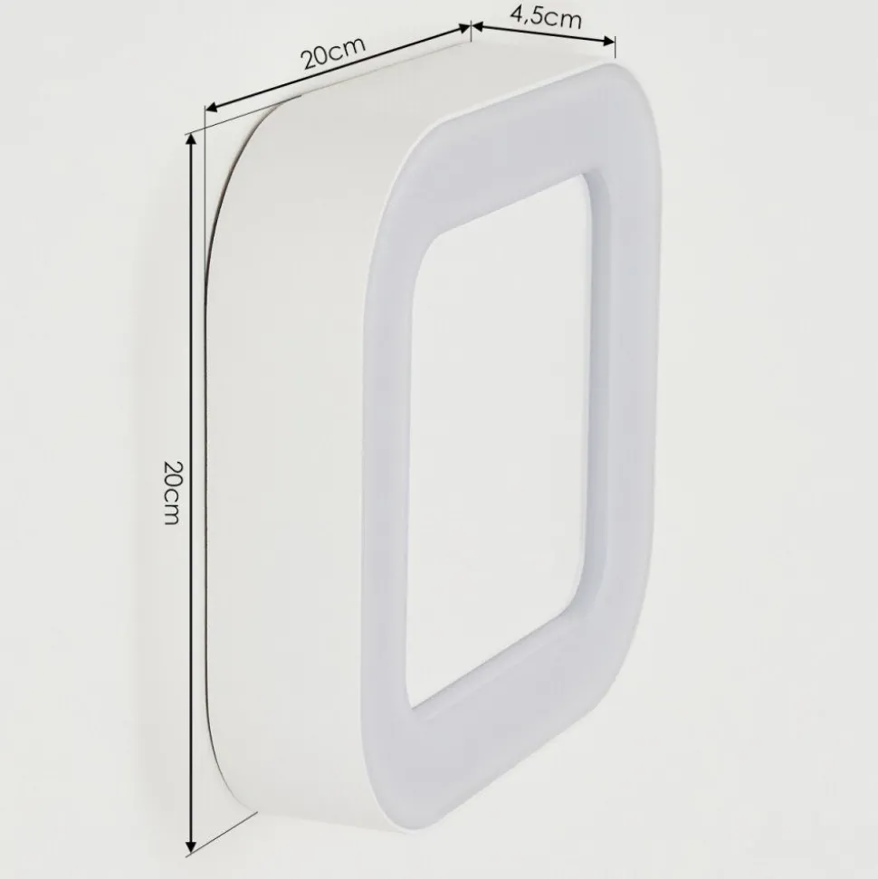 Applique Murale D'Exterieurpaleroo Led Blanc, 1 Lumiere