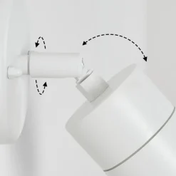 Applique Murale D'Exterieur Aketohoin Led Blanc, 1 Lumiere