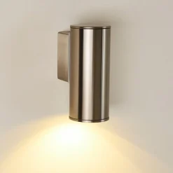Applique Murale D'Exterieur Brachy Led Acier Inoxydable, 1 Lumiere