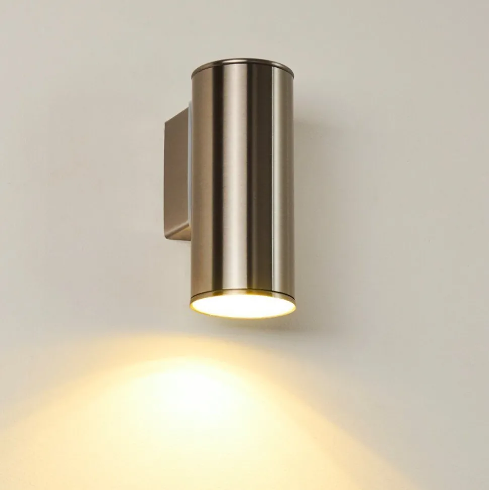 Applique Murale D'Exterieur Brachy Led Acier Inoxydable, 1 Lumiere
