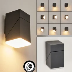 Applique Murale D'Exterieurtoogong Led Anthracite, 1 Lumiere
