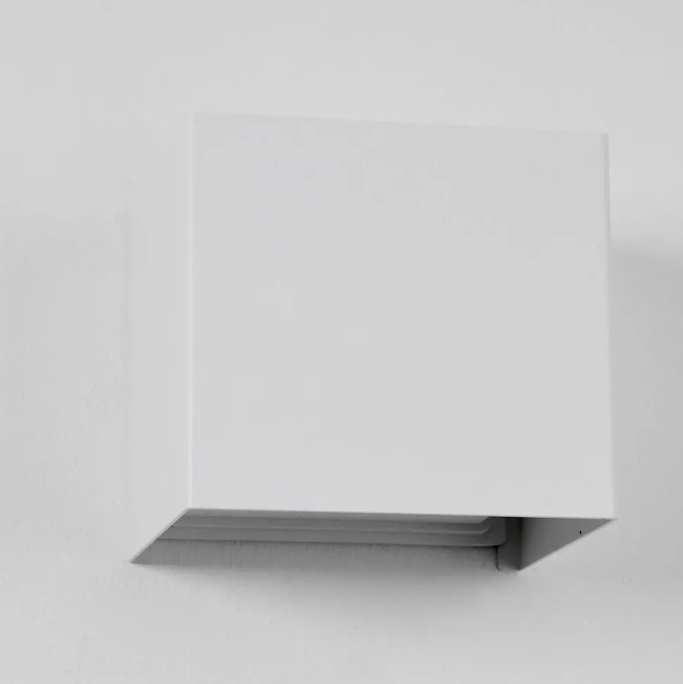 Applique Murale D'Exterieur Everton Led Blanc, 2 Lumieres