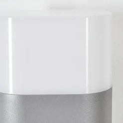 Applique Murale D'Exterieur Belerda Led Gris, 2 Lumieres, Detecteur De Mouvement