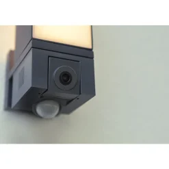 Applique Murale D'Exterieur Lutec Cuba Led Anthracite, 1 Lumiere, Detecteur De Mouvement