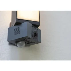 Applique Murale D'Exterieur Lutec Cuba Led Anthracite, 1 Lumiere, Detecteur De Mouvement