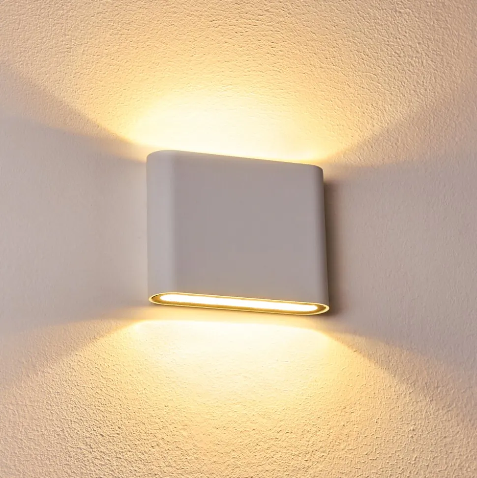 Applique Murale D'Exterieur Tinglev Led Blanc, 2 Lumieres
