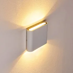 Applique Murale D'Exterieur Tinglev Led Blanc, 2 Lumieres