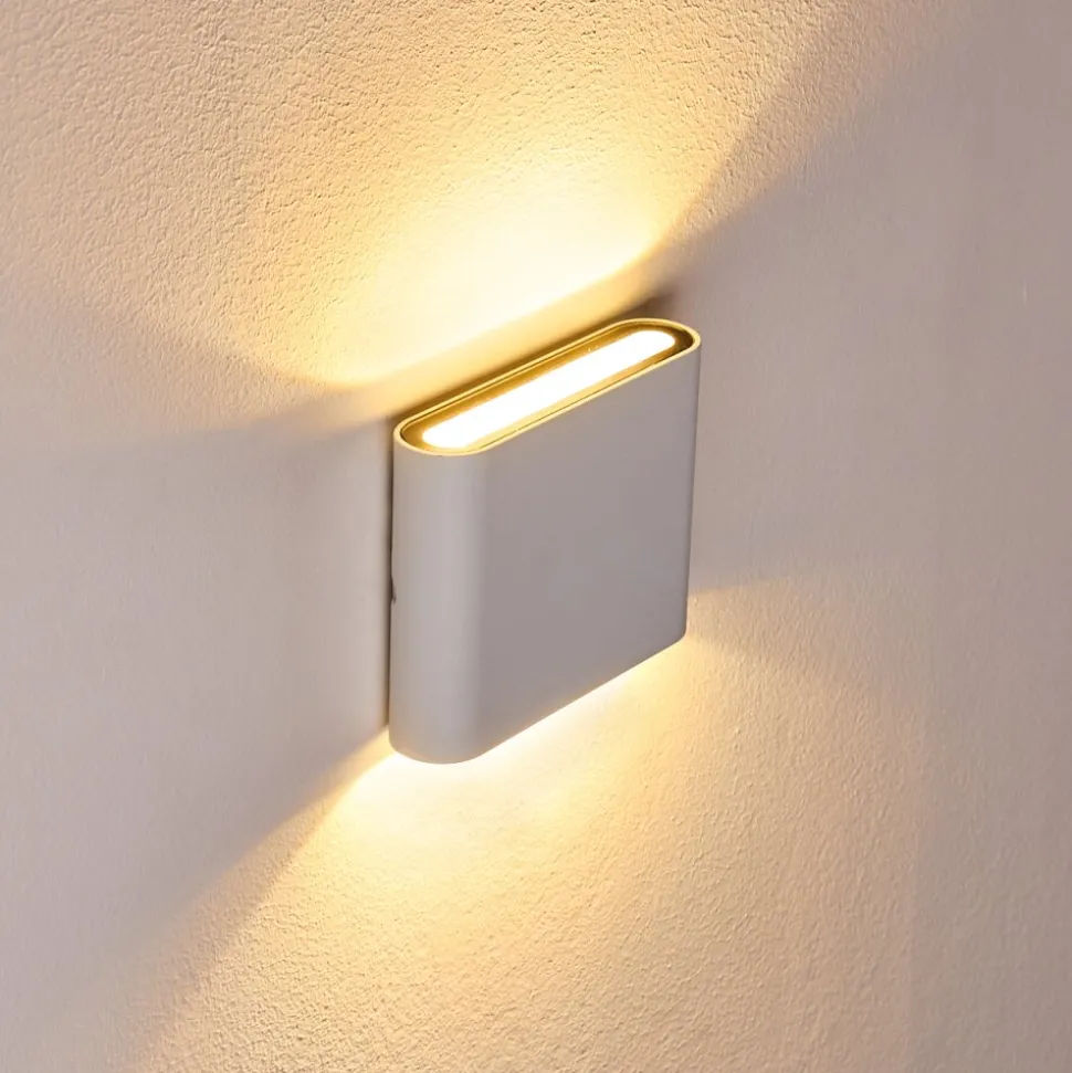Applique Murale D'Exterieur Tinglev Led Blanc, 2 Lumieres