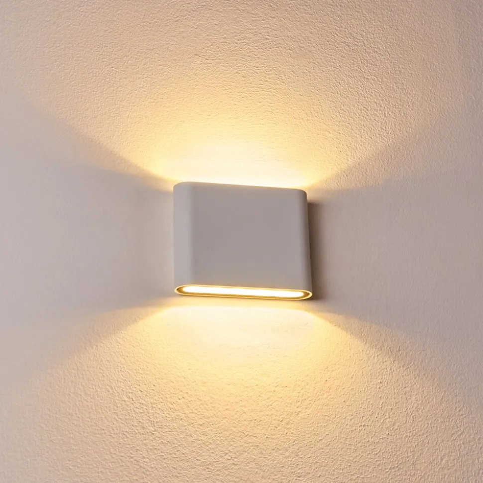 Applique Murale D'Exterieur Tinglev Led Blanc, 2 Lumieres