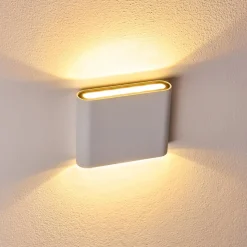 Applique Murale D'Exterieur Tinglev Led Blanc, 2 Lumieres