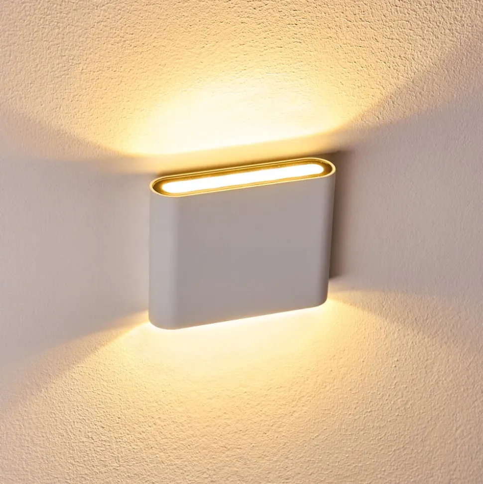 Applique Murale D'Exterieur Tinglev Led Blanc, 2 Lumieres