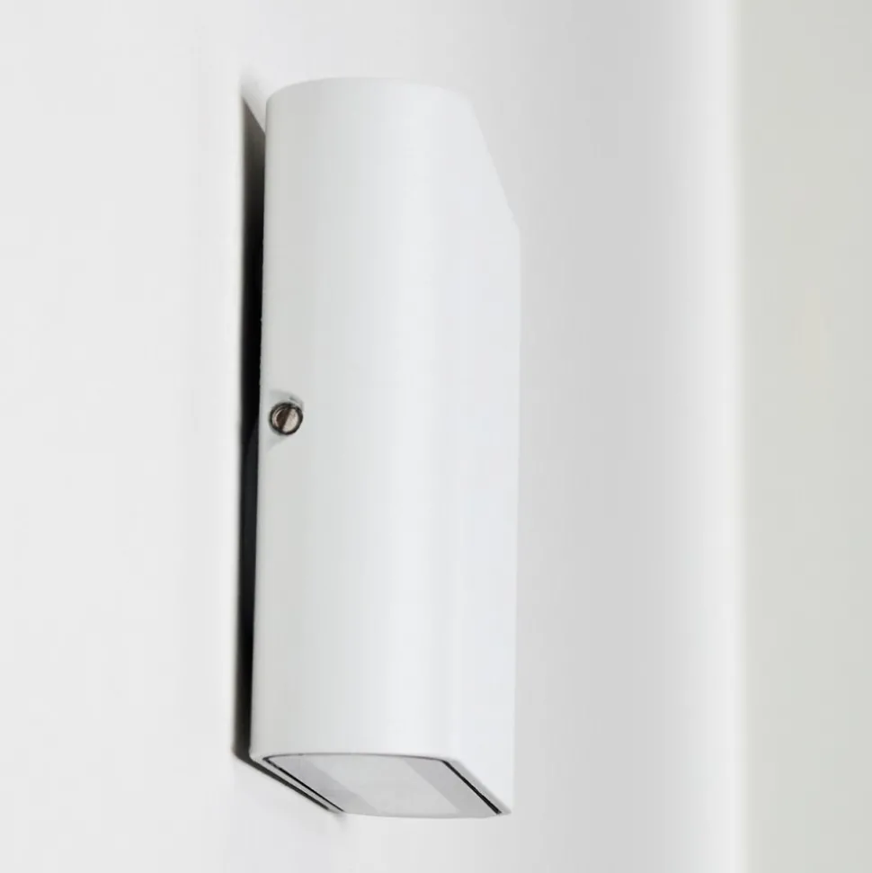 Applique Murale D'Exterieur Tinglev Led Blanc, 2 Lumieres