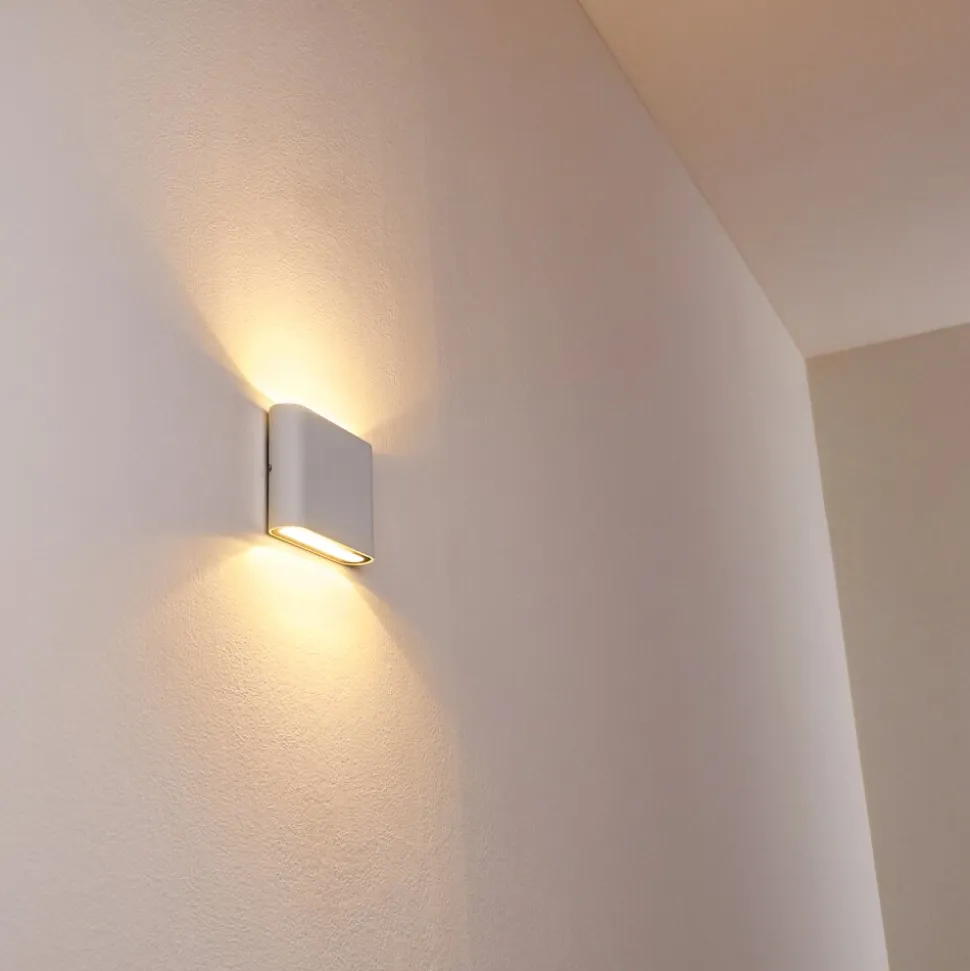 Applique Murale D'Exterieur Tinglev Led Blanc, 2 Lumieres