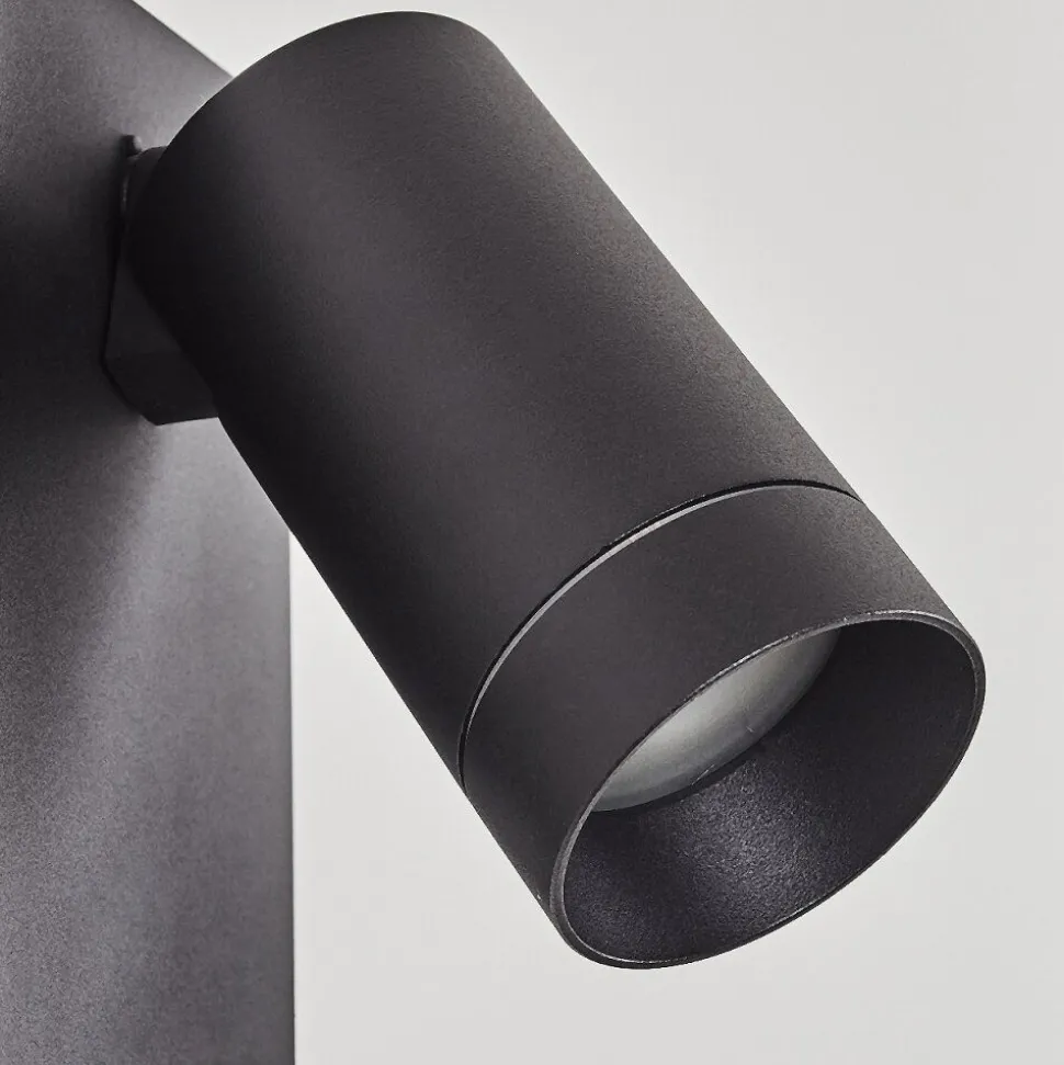 Applique Murale D'Exterieur Hakamken Noir, 2 Lumieres, Detecteur De Mouvement
